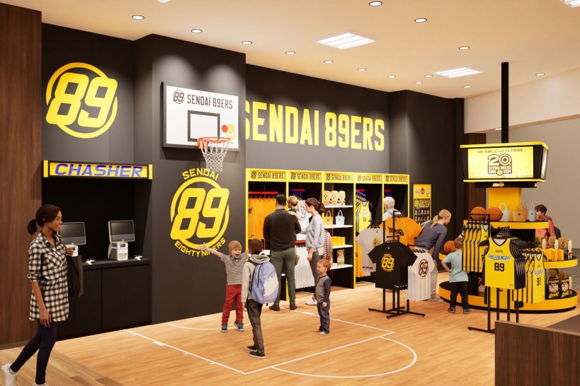 画像：仙台89ERSグッズショップイオンモール名取店